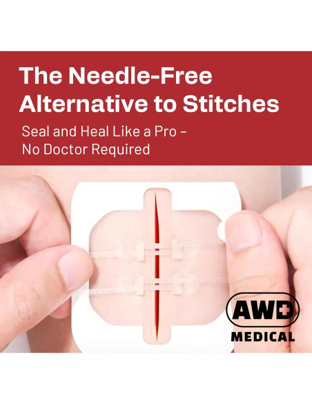 Cinta Quirúrgica de Cierre de Heridas AWD - Kit de 2