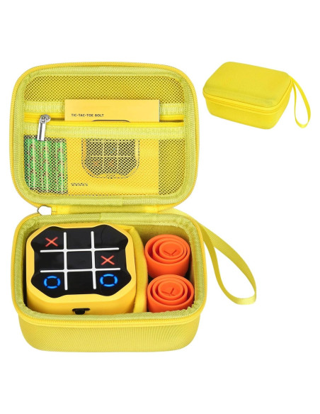 Funda de viaje MGZNMTY para Giiker Tic Tac Toe Bolt - Amarillo