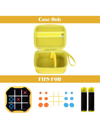 Funda de viaje MGZNMTY para Giiker Tic Tac Toe Bolt - Amarillo