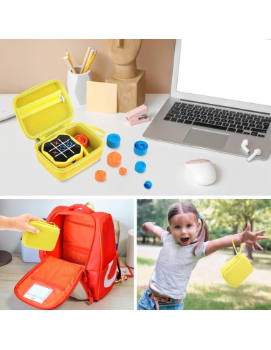 Funda de viaje MGZNMTY para Giiker Tic Tac Toe Bolt - Amarillo