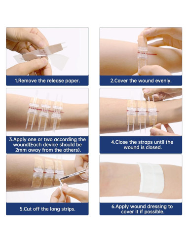 Cierre de Heridas de Emergencia URAY 4 Pcs Estériles