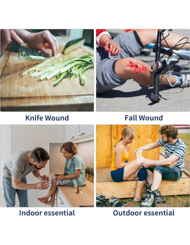 Cierre de Heridas de Emergencia URAY 4 Pcs Estériles