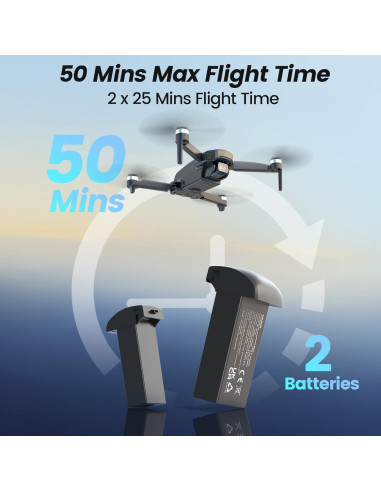 Dron WeFone WF31 4K GPS Plegable con 50 min Vuelo