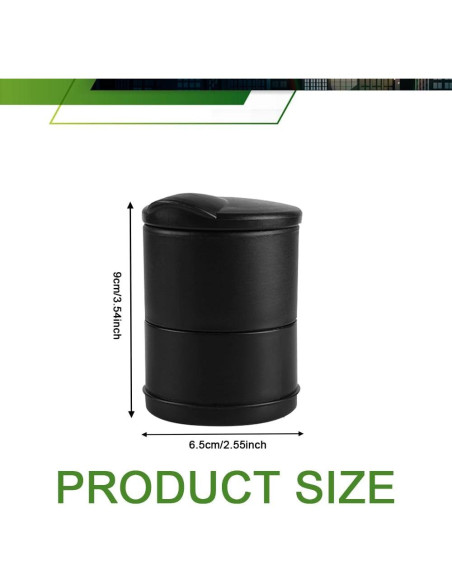 Cenicero de coche PACLVIO con tapa a prueba de olores