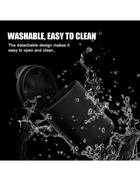 Cenicero de coche PACLVIO con tapa a prueba de olores