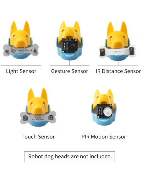 Paquete de Sensores Petoi para Robótica - Luz, Tacto, Movimiento, Distancia