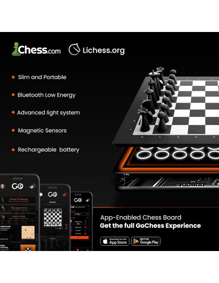 GoChess Mini - Juego de Ajedrez Electrónico AI 2.84 kg