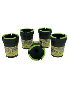 Cenicero de Auto LAMIYA Butt Bucket 5 Piezas Negro