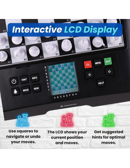 Tablero de Ajedrez Electrónico Millennium ChessGenius 28 cm