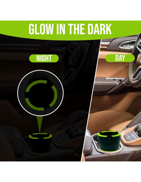 Cenicero de Auto LAMIYA Butt Bucket 5 Piezas Negro