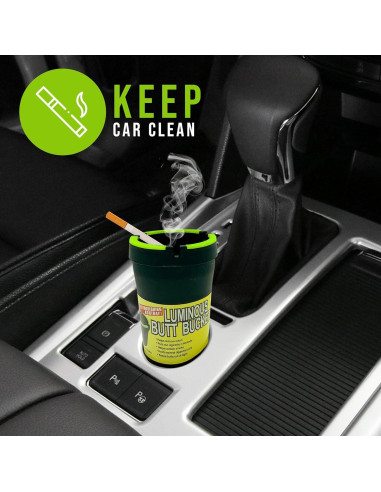 Cenicero de Auto LAMIYA Butt Bucket 5 Piezas Negro