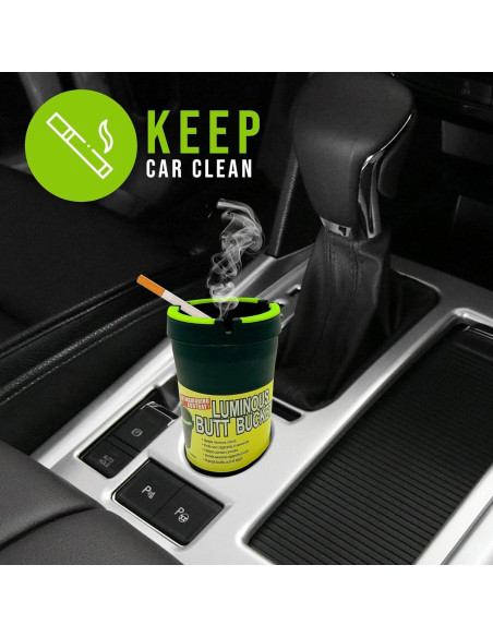 Cenicero de Auto LAMIYA Butt Bucket 5 Piezas Negro