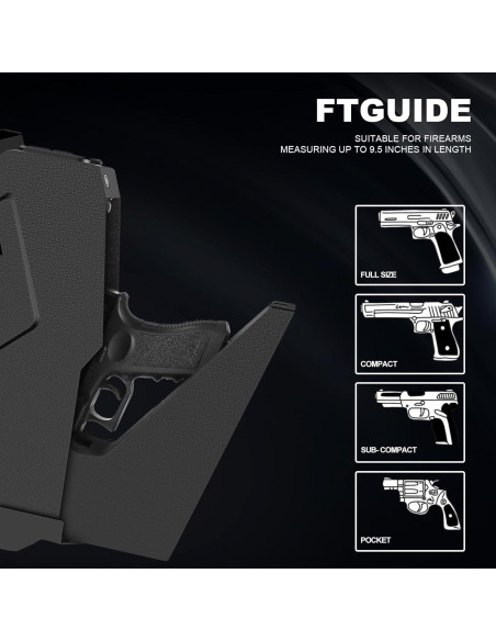 Caja Fuerte Biometrica VoleStay para Pistolas 19.3x7.6cm