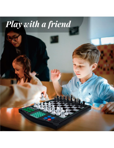 Juego de Ajedrez Electrónico TOP 1 CHESS con Voz 0.73 kg