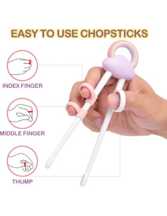 Palillos de Entrenamiento para Niños SC - 3 Pares Coloridos 2