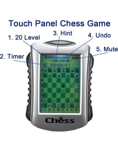 Juego de Ajedrez Electrónico Lyght, 20 Niveles, Pantalla 7,62 cm 2