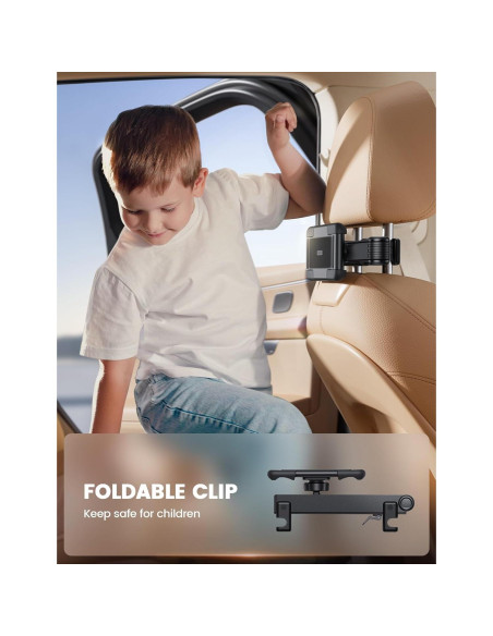 Soporte para iPad en Reposacabezas Aomiker - 13.6" Soporte para iPad en Reposacabezas Aomiker - 13.6"