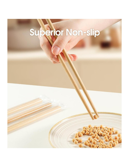 50 Pares de Palillos Reutilizables LOROTOCO 24 cm Premium