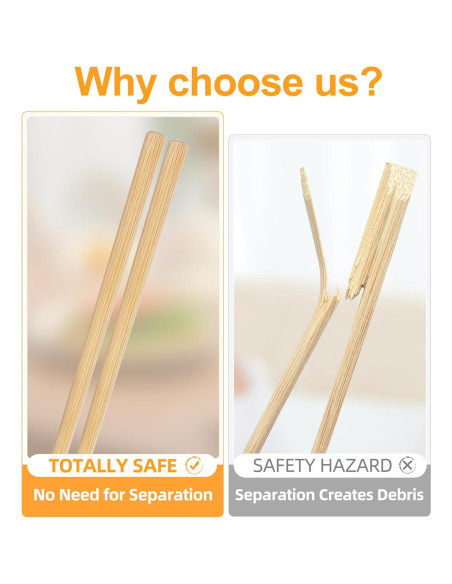 50 Pares de Palillos Reutilizables LOROTOCO 24 cm Premium