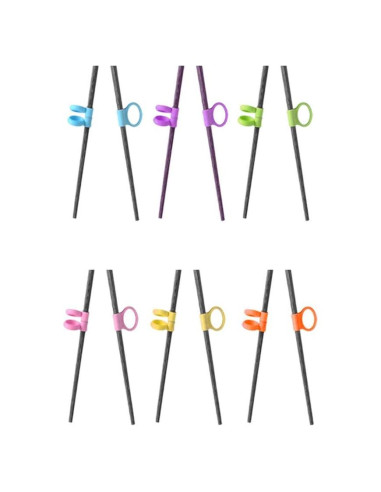 Paquete de 6 Ayudantes de Palillos UgyDuky para Niños y Adultos