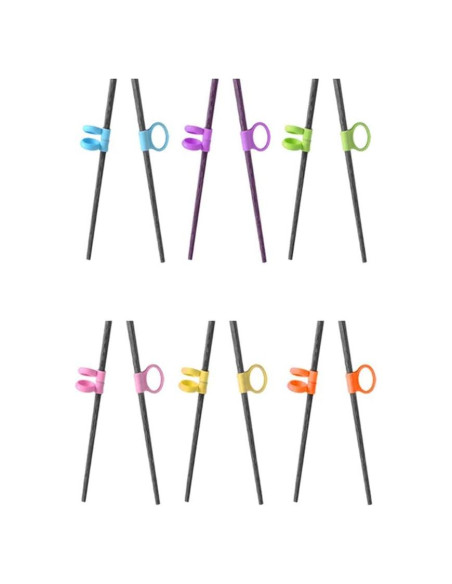 Paquete de 6 Ayudantes de Palillos UgyDuky para Niños y Adultos