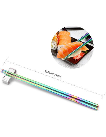 Juego de Palillos SHARECOOK Acero Inoxidable 18/10 5 Pares