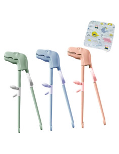 Palillos de Entrenamiento Dinosaurio para Niños - Set 3 Colores