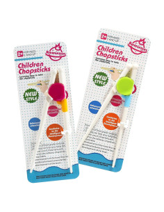 Palillos de Entrenamiento para Niños 2 Pares ABS Antideslizantes