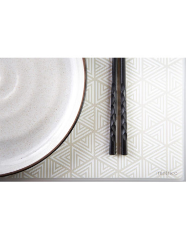 Juego de 5 pares de palillos reutilizables de lujo 21.6 cm