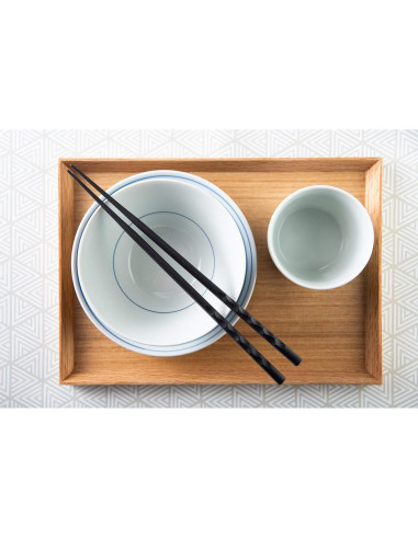 Juego de 5 pares de palillos reutilizables de lujo 21.6 cm