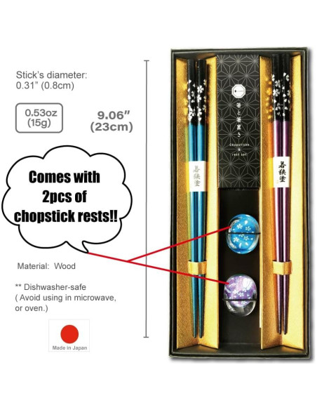 Palillos Japoneses Reutilizables Terra Distribution 23 cm