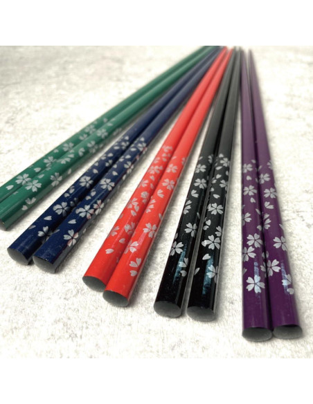 Juego de Palillos Japoneses Premium Terra MK020 - 5 Pares de Madera