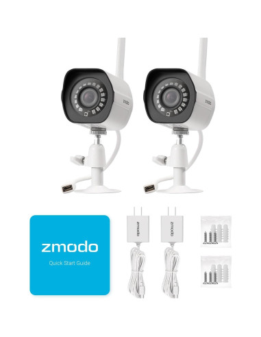 Cámara de Seguridad Inalámbrica Zmodo 1080p Exterior - 2 Unidades