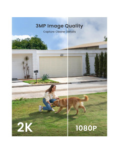 Cámara de Seguridad Inalámbrica ieGeek 2K con Alarma y AI 2