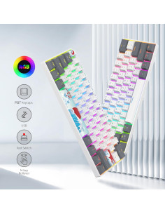 Teclado Mecánico Fogruaden 60% RGB Compacto para Juegos 2