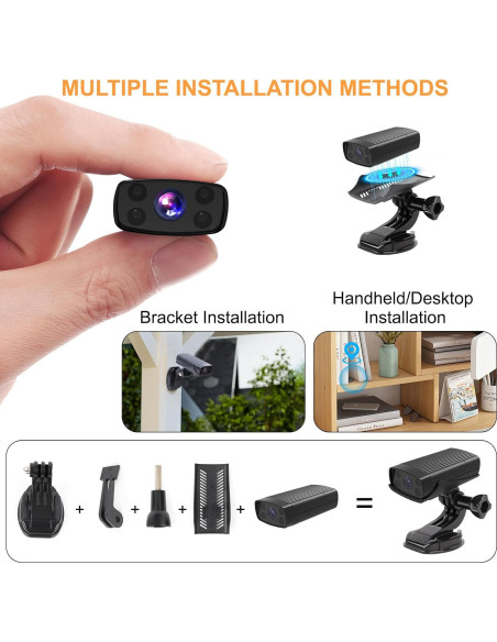 Cámara de Seguridad Mini TnoxHD WiFi HD 160 Visión Nocturna