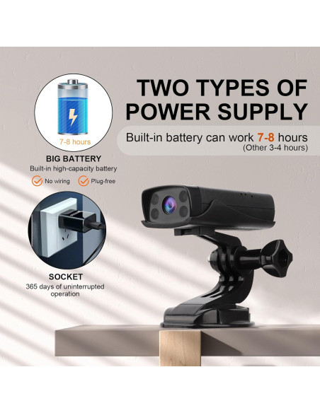 Cámara de Seguridad Mini TnoxHD WiFi HD 160 Visión Nocturna