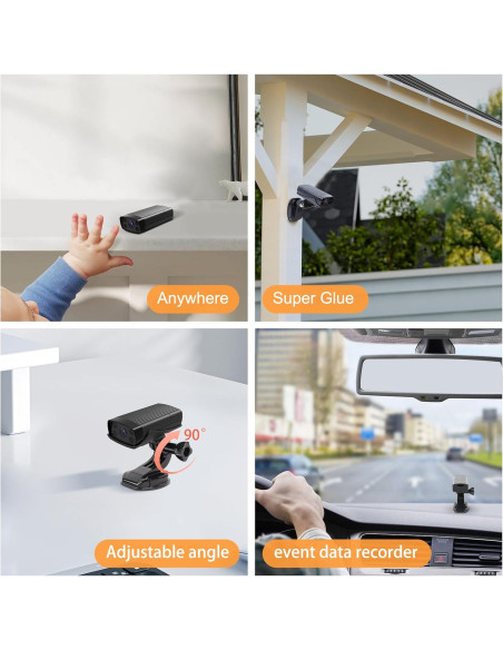 Cámara de Seguridad Mini TnoxHD WiFi HD 160 Visión Nocturna