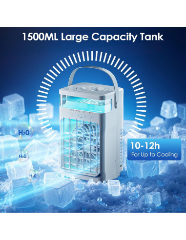 Aire Acondicionado Portátil Fioge ZF06 4 en 1 1500ML Control Remoto