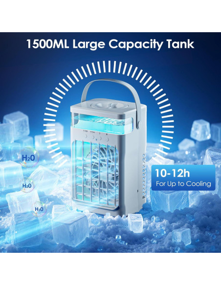 Aire Acondicionado Portátil Fioge ZF06 4 en 1 1500ML Control Remoto