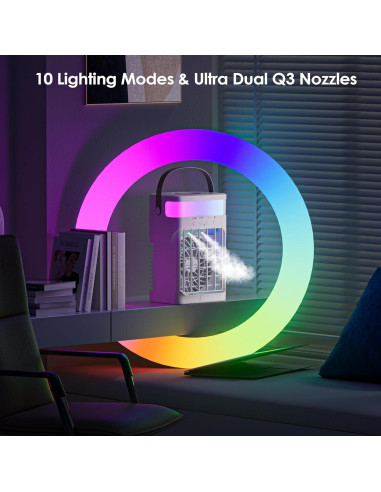 Aire Acondicionado Portátil Fioge ZF06 4 en 1 1500ML Control Remoto