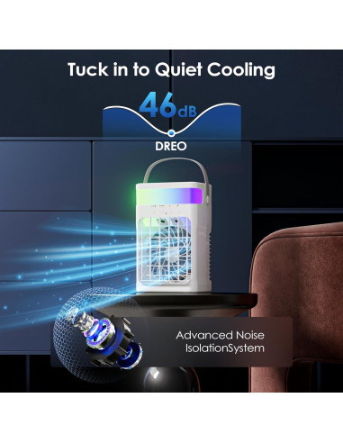 Aire Acondicionado Portátil Fioge ZF06 4 en 1 1500ML Control Remoto