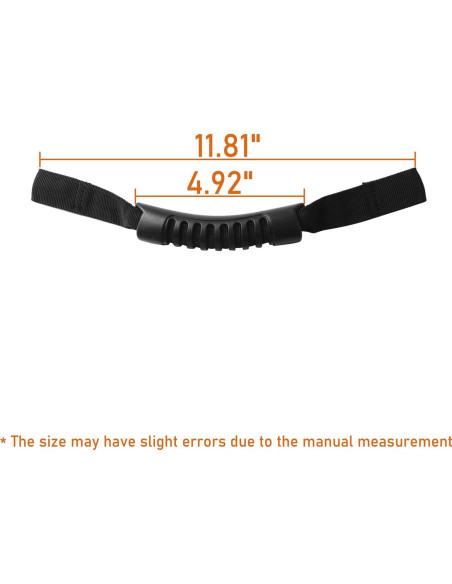 Mangos de Agarre Hooke Road para Jeep Wrangler JK JL JT - 2 Piezas