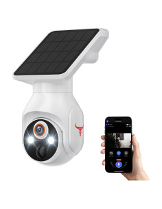 Cámara de Seguridad WiFi 1080p PyreQuad con Solar y AI