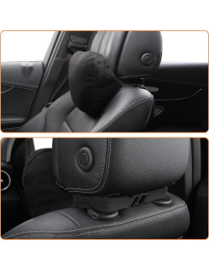 Almohada de Cuello POKSRI para Automóvil 30x19 cm Negra 2