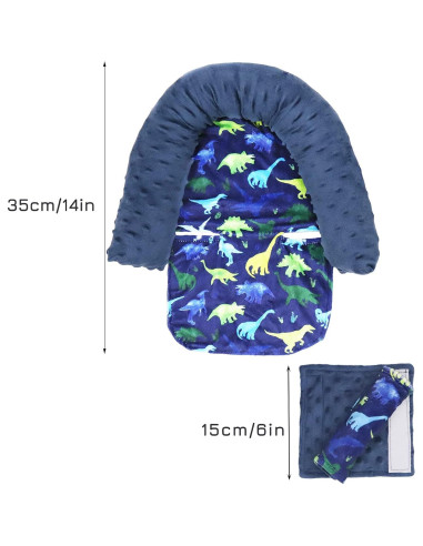 Cojín y fundas para cinturón de seguridad Dinosaurio 0.42 kg