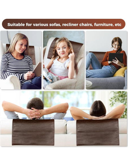 Protector de Respaldo Cuero Sintético NZDWZDN 68x43 cm Marrón