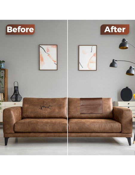 Protector de Respaldo Cuero Sintético NZDWZDN 68x43 cm Marrón