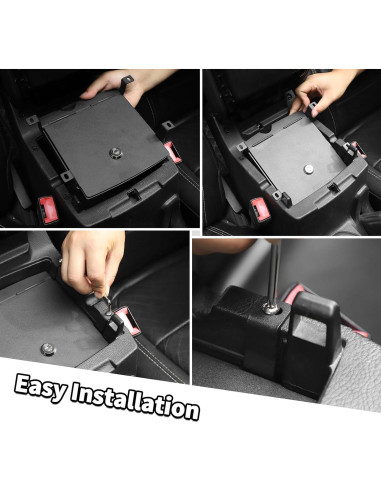 Caja de Cerradura Jimen para Consola Jeep Wrangler JL JT 2018-2024