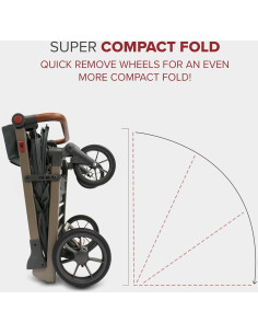 Carrito Plegable para Mascotas Wadabuggy - 34 kg, 4 Ruedas 2